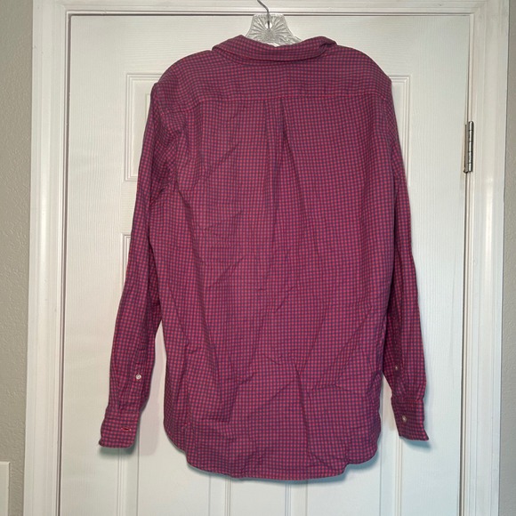 Vineyard vines slim fit tucker shirt pink blue men's large‎ preppy career office - Picture 8 of 8